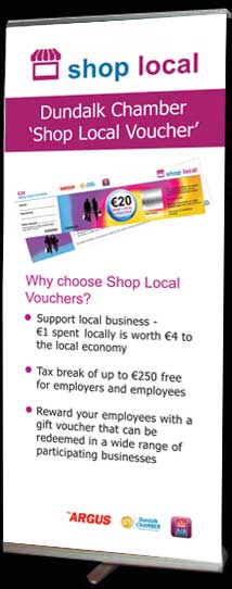 Shop Local Roll Up Banner